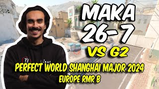 3DMAX Maka 267 vs G2 Dust2  Perfect World Shanghai Major 2024 Europe RMR B  CS2 POV [upl. by Fulton]