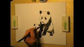 Panda chinesische Reibetusche [upl. by Namdor]