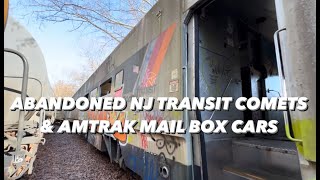 Defunct Abandoned NJ Transit Comet 1s amp Amtrak Box Cars [upl. by Nava]