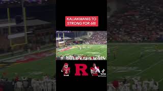 Rutgers QB Athan Kaliakmanis to WR Ian Strong for 6 Let’s gooo Go Rutgers rutgers shorts ru [upl. by Enelyar]