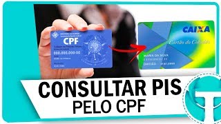 Como consultar o número do PIS pelo CPF na internet [upl. by Alohs]