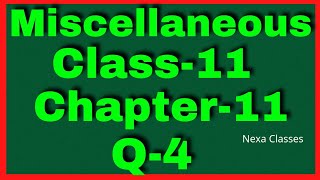 Q 4 Miscellaneous Chapter11 Conic Section Class 11 Math [upl. by Lipscomb]