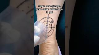 ¿Como quitar parche tattoo tatuajes shorts cuidados [upl. by Zink]