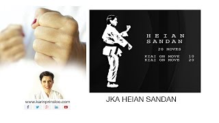 Heian Sandan  Important Points and Bunkai  Karin Prinsloo  Shotokan Kata [upl. by Yk297]