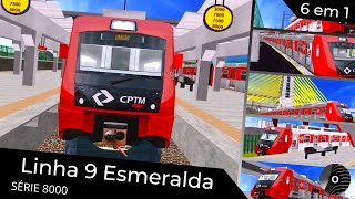 OpenBVE  LINHA 9 ESMERALDA com o TUE SÉRIE 8000 da CPTM Osasco X Grajaú [upl. by Novets501]