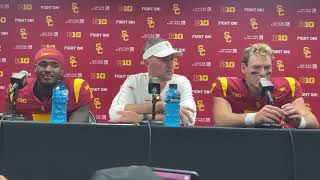 USC vs Wisconsin postgame press conference [upl. by Adianes49]