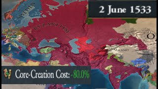 Muscovy is to strong in EU4 136 King of Kings [upl. by Adnovad]