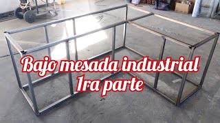 mueble industrial bajo mesada 1ra parte [upl. by Anelrac]