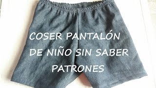 RECICLAR JEANS COSER PANTALÓN DE NIÑO A PARTIR DE UN VAQUERO VIEJO [upl. by Eagle]