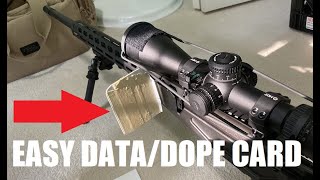 Easiest Rifle DataDope Card Holder  DIY [upl. by Airlia]