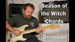 Season of the Witch by Donovan Chords 2 Guitar TAB [upl. by Daffodil755]