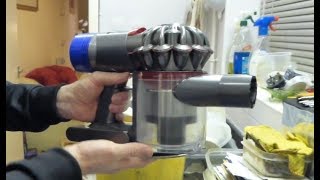 Dyson V6 amp V8 Cordless vacuum Monthly maintenance  Filters and Powerhead cleaning [upl. by Tobe782]