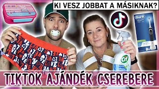 TIKTOK AJÁNDÉKCSERE ANYÁVAL 😱 röhögőgörcs xD [upl. by Anar88]