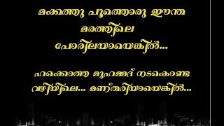 makkathu poothoru karaoke with lyrics [upl. by Ellivro]