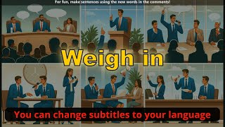 Weigh in meaning with 5 examples [upl. by Poirer]