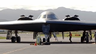 B2 Spirit Stealth Bomber Performs HotPit Refueling at Lajes Field Azores [upl. by Ybok836]