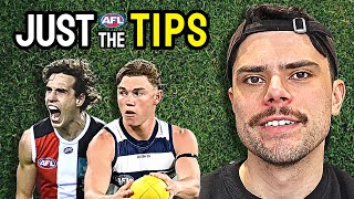 AFL Round 1 Predictions  JUST THE TIPS 2024 [upl. by Shimberg177]