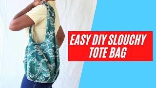 How to sew a lined tote bag for beginners  easy tutorial [upl. by Odranoel210]