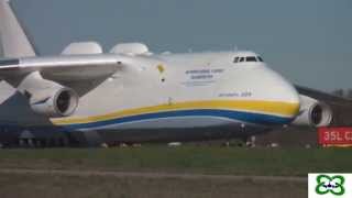 An225 Mriya landing in Milano Malpensa 30 marzo 2012 [upl. by Nerty]