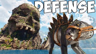 DEFENDING Center’s Skull Island From TOXIC Raiders  Ark PVP [upl. by Rosabel]