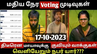 Bigg Boss season 7 tamil today voting resultsBigg Boss season 7 tamil Voting results todayBb7tamil [upl. by Kristo]