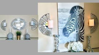 Diy Quick and Easy Wall Decor Set of Mirror  Wall Sconces Simple and Inexpensive [upl. by Marasco493]