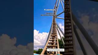 INTENSE Roller Coaster 😱 Pantheon at Busch Gardens Williamsburg Virginia [upl. by Dowzall742]