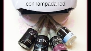 Semipermanente estrosa con lampada led e trucchi vari [upl. by Florry]