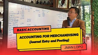 Accounting for Merchandising Journal Entry and Posting [upl. by Arev]