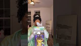 Unboxing Tiana dressed as Princess Tiana [upl. by Dulcie38]