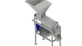 Despulpadora de tomate frutas industrial  Fruit pulper machine [upl. by Westerfield]