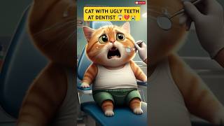 Story of a Cat with Ugly Teeth 😭💔😱 cat cute catlover cutecat shortsfeed kids kitten [upl. by Beaudoin578]