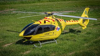 EC135 Big SCALE 16 Vario RC Model Helicopter With Sound system Rudder Failure [upl. by Shult]