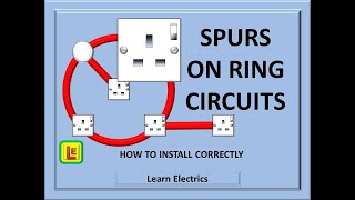 SPUR ON RING CIRCUIT Learn about connecting spurs to an electrical socket ring circuit [upl. by Nylleoj463]