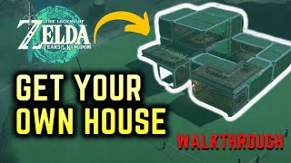 HOW TO BUILD YOUR OWN HOUSE in Zelda Tears of the Kingdom [upl. by Yendys]