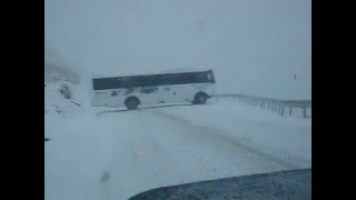 A horror bus ride skidding down the Remarkables ski resort mountain road [upl. by Comptom]