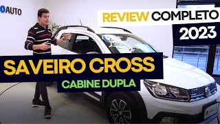 Volkswagen Saveiro Cross 2023 Cabine Dupla  Review Completo e avaliação [upl. by Daryn]