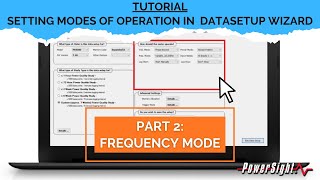 Data Setup Operating Modes  PART 2 Frequency [upl. by Idnir]