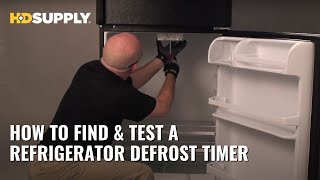 How to Test a Defrost Timer on a Refrigerator  HD Supply [upl. by Amees]