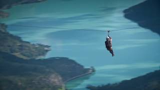 Nyheit Zipline i Loen 1000 meter over fjorden [upl. by Schafer]