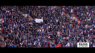 Paris Attacks French and British fans sing La Marseillaise together at Wembley Stadium [upl. by Amalita]