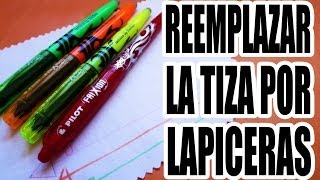 Reemplazar la tiza sastre por lapiceras y marcadores [upl. by Summons710]