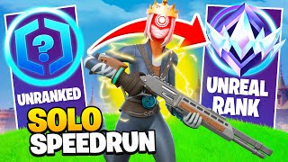 Unranked to UNREAL SOLO SPEEDRUN in Season 4 Fortnite Ranked [upl. by Eindys430]