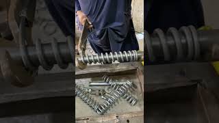 Skilled Hands Spring Production on Lathe in Pakistan LatheWork Artisan Metalwork LocalTalent [upl. by Dur]