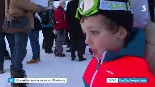 Béarn nouvel espace débutants à la station de ski de Gourette [upl. by Gorski]