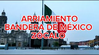 MÉXICO ARRIAMIENTO DE LA BANDERA ZÓCALO [upl. by Yanarp]