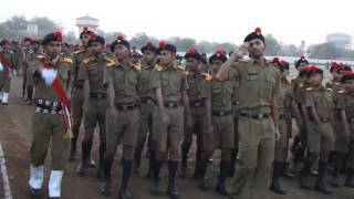 Sainik School BijapurRepublic DayParadeJan 262017 Cadets Saluting [upl. by Betta]