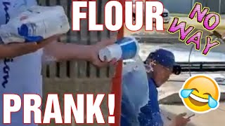 FLOUR PRANK ANTIQUING 😆 [upl. by Namharludba420]