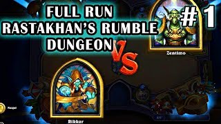 Rastakhans Rumble FULL RUN Walkthrough  Hearthstone NEWEST DUNGEON [upl. by Hedda]