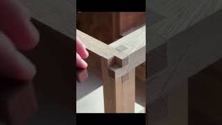 A mortise and tenon and a dowel yin and yang collocation tight seam just right clever design beaut [upl. by Huberty806]